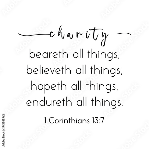 Charity Bible Verse