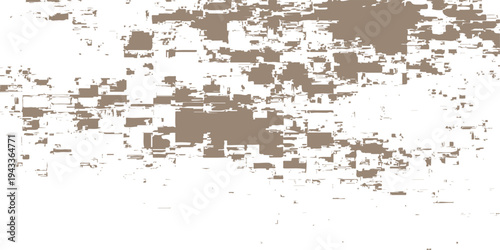 Abstract beige watercolor texture with distressed grunge paint strokes on white background for minimalist design