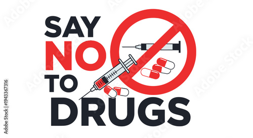 Vector illustration of a red forbidden warning symbol set including a no smoking sign and a do not enter sign to stop danger in a business zone