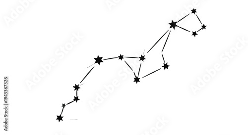 Orion constellation stars pattern astronomy night sky celestial map