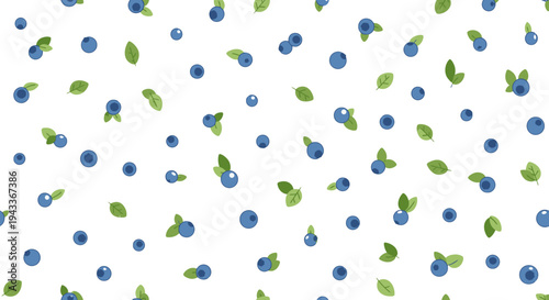 Seamless vector illustration featuring a colorful confetti and party streamers pattern with blue ink drops and heart shapes on a white decorative wallpaper texture background