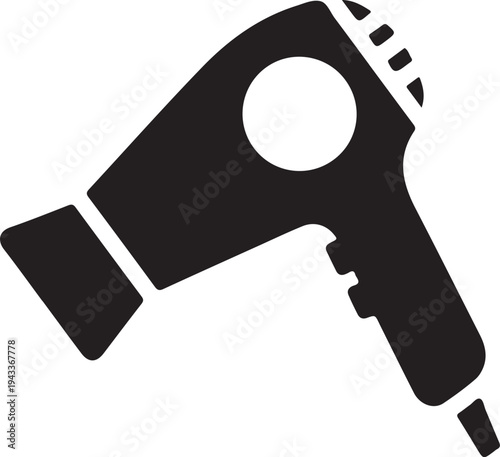 Hair dryer isolated on transparent background