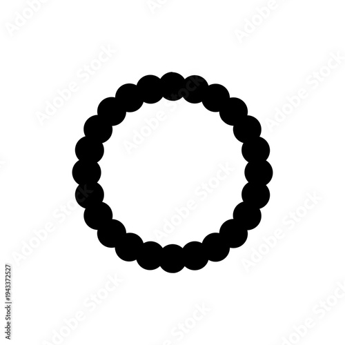 Bracelet jewelry black silhouette icon