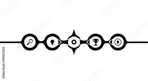 Abstract Human Profile Silhouette Created by Winding Path for Psychology and Self-Discovery