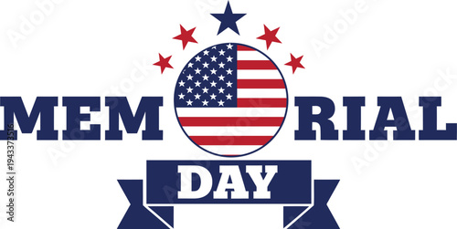 Memorial day tribute patriotic american holiday