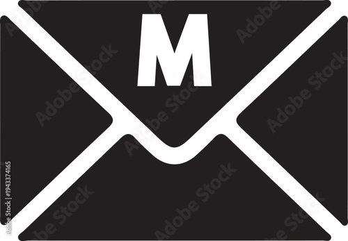 Vector Illustration of Envelope for Contact Us and Newsletter UI/UX Design