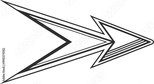 Black fast forward arrow motion direction