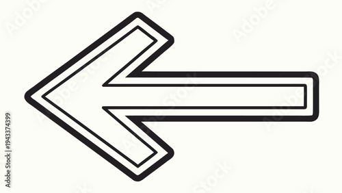 Black outline of expanding arrow pointing outward minimal ui expand arrow