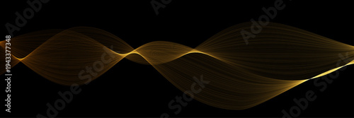 Luxury golden abstract background with metallic waves and glossy gold gradient. Smooth flowing lines and elegant texture form a refined backdrop for premium design and stylish visuals.