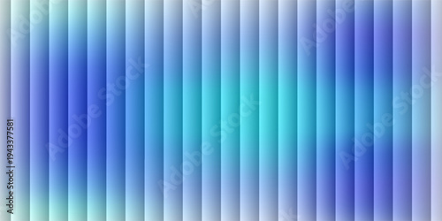 Abstract vertical blue light bar pattern background with glowing cyan center, creating a vibrant digital sound wave or equalizer effect, isolated on