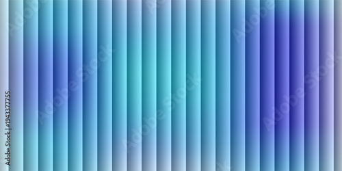 Abstract vertical blue light bar pattern background with glowing cyan center, creating a vibrant digital sound wave or equalizer effect, isolated on