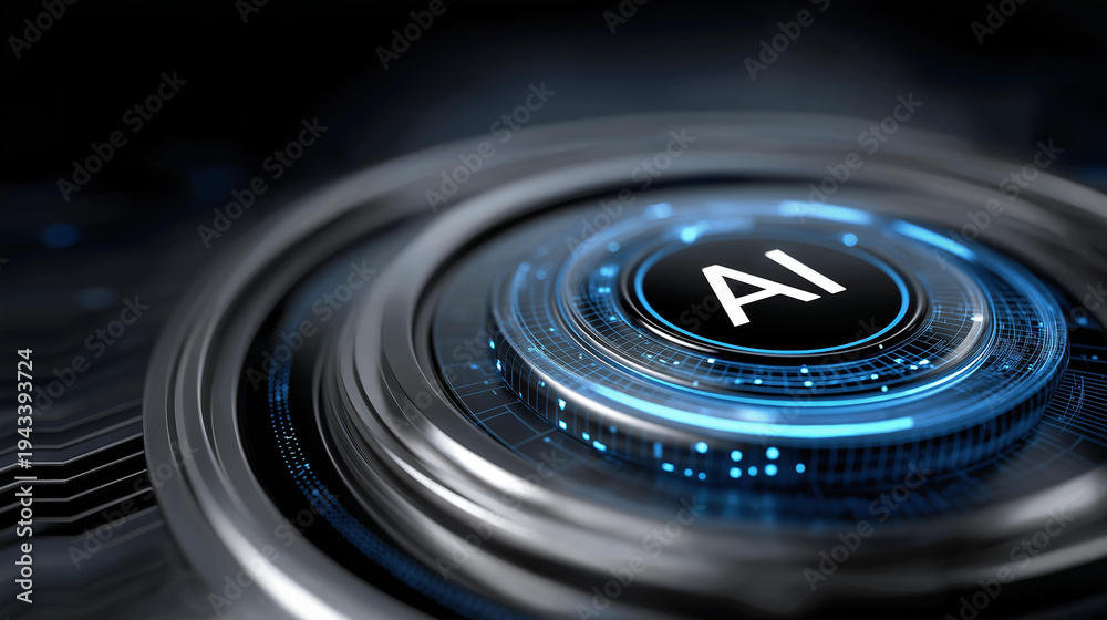 Fototapeta premium AI ecosystem platform intelligent marketplace orchestration, glowing ecosystem connections, enterprise agent collaboration network, artificial intelligence commerce visualization,