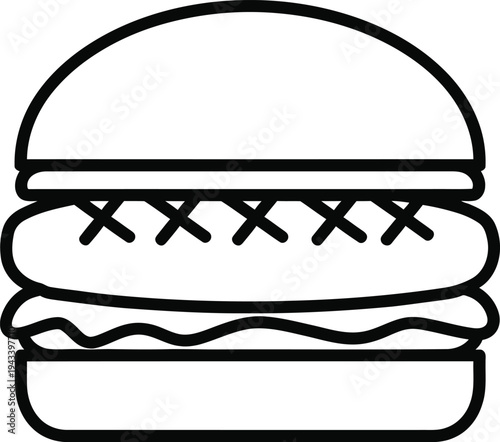 Stylized rocket icon vector illustration for space, technology, or military concepts