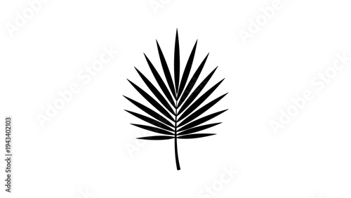 Minimalist monstera leaf silhouette design for modern decor and art