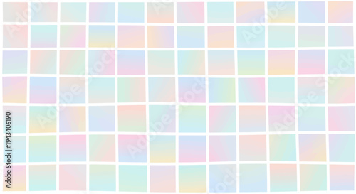 Pastel Colored Grid Pattern Background.