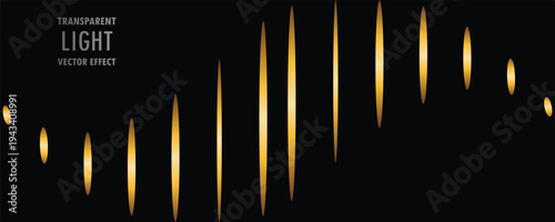 Abstract gold luxury background. Vector illustration element with gold light glow effect, texture, black gradient color. Modern graphic design, decoration for banner template or technology background