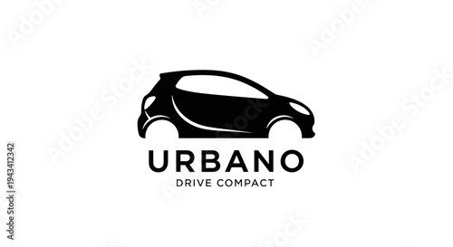Compact car logo silhouette Urbano brand mark.