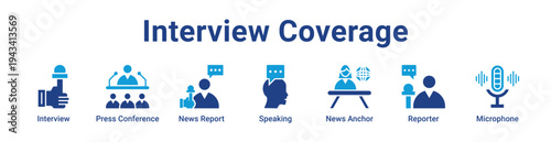 -Interview Coverage Icon Banner blue color