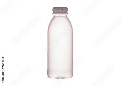 Transparent Plastic Bottle, Studio Shot, Soft Lighting, Product Photography