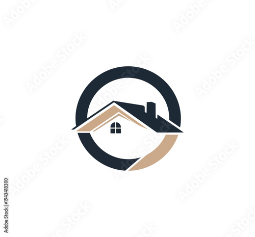 House logo design real estate property icon vector illustration