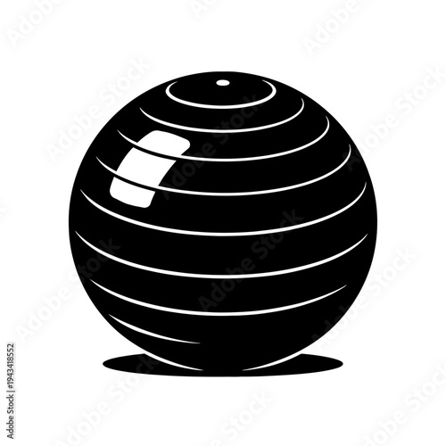 Optimize Your Workouts with This Essential Black Stability Ball: Perfect for Core Strengthening, Balance Training, Pilates, Yoga, Home Gym Exercises, Physical Therapy, and Enhancing Overall Fitness &