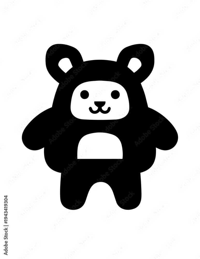 Obraz premium Cute cartoon bear character design.