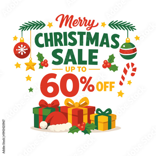 Merry Christmas Sale: Get up to 60% off on gifts and ornaments with our special discount offer