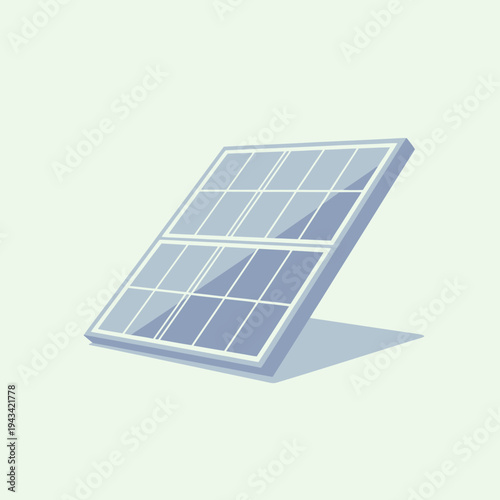 Solar panel on a white background.