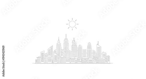 City Skyline Urban Landscape Architecture.