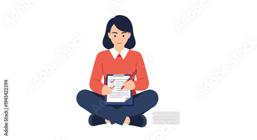 Woman sitting cross-legged with laptop.