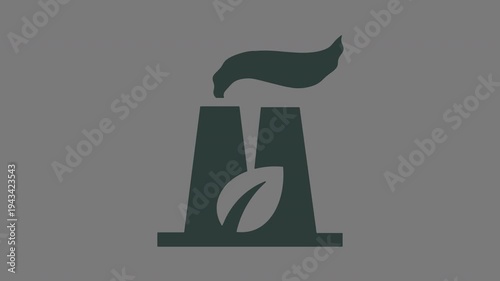 Eco friendly factory and green industry loop