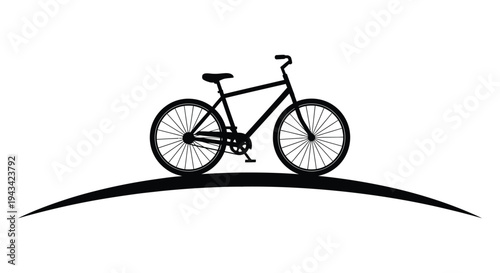 silhouette of a bicycle
