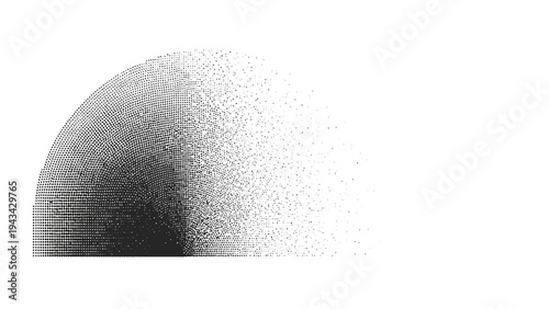 Abstract Dotted Semi-Circle Gradient Background
