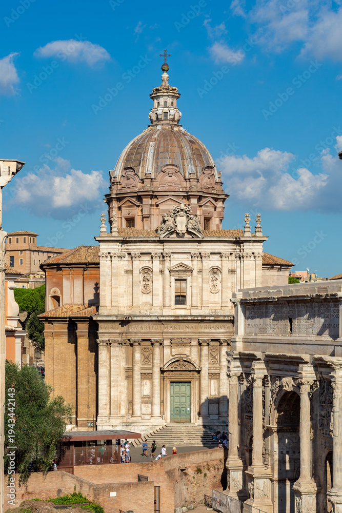 Obraz premium Santi Luca e Martina church in Roman Forum, Rome, Italy