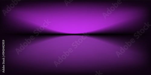 Abstract gradient podium background. Violet, purple and lilac empty 3d studio backdrop. Clean scene for product presentation mockup template. Vector illustration.