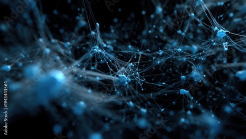 Abstract blue network connection background