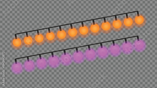 vector illustration of chain light 