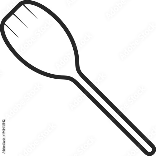 Paddle outline icon vector on  whit background 