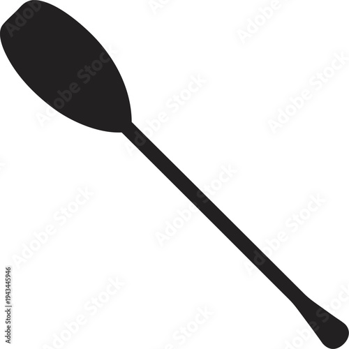 Paddle silhouette  icon vector on  whit background 