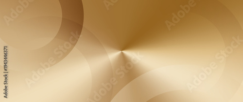 Luxury gold radial gradient background with radiant metallic shine, smooth circular light effect. Elegant abstract golden backdrop for certificates, awards, banner, premium design. Vector illustration
