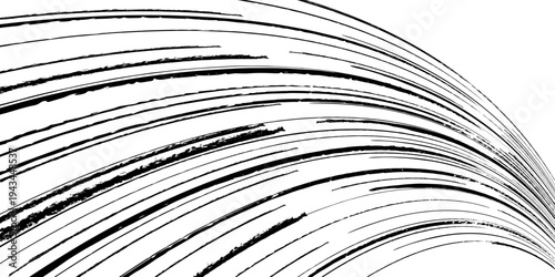 Comic book speed lines isolated on white background stripe effect style for manga speed frame, superhero action, explosion background. Motion line effect, pop art.