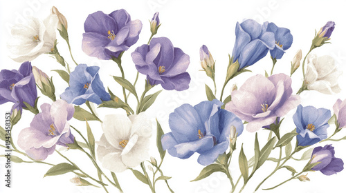 watercolor botanical Cosmos flowers texture template background.Elegant wedding invitation card background . Minimal hand painted Design for wedding or Valentine's Day