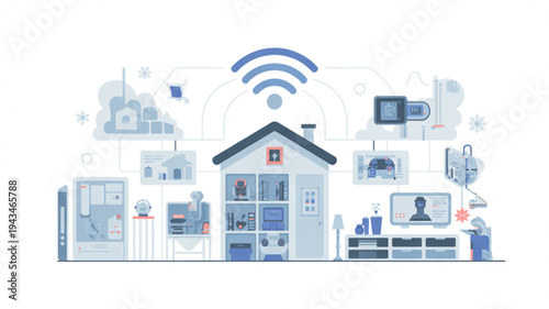 Smart Home Devices Integration Visual Overview of Connected Home Connectivity Technology
