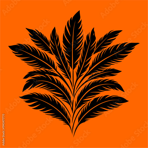 hojas, vector, fábrica, dechado, naturaleza, floral, ilustración, flor, emplumar, designio, arte, árbol, decoraciones, adorno, sucursal, símbolo, silueta, con textura, verde, elemento, verano, antique