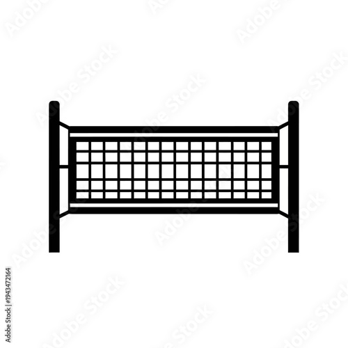 Volleyball Net Icon A Simple Representation of the Game's Essential Equipment for Sports and Recreation