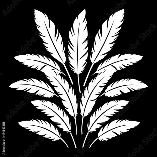 hojas, vector, fábrica, dechado, naturaleza, floral, ilustración, flor, emplumar, designio, arte, árbol, decoraciones, adorno, sucursal, símbolo, silueta, con textura, verde, elemento, verano, antique