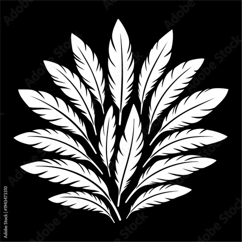 hojas, vector, fábrica, dechado, naturaleza, floral, ilustración, flor, emplumar, designio, arte, árbol, decoraciones, adorno, sucursal, símbolo, silueta, con textura, verde, elemento, verano, antique