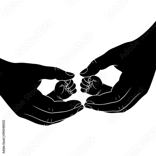 Hands cradling a delicate white spider web.