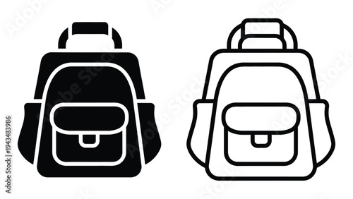 Backpacks with one large pocket and two side pockets