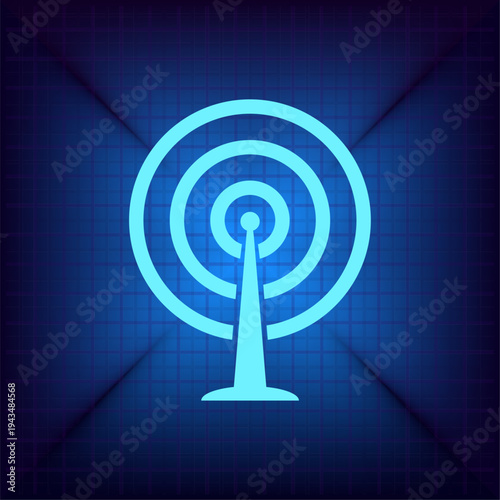 Vector illustration on a blue background